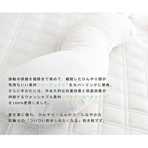 クリアグローブ 抗菌防臭・接触冷感クール抱き枕 EIBP-001 全4色【プラザセレクト】_7