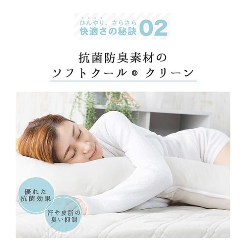 クリアグローブ 抗菌防臭・接触冷感クール抱き枕 EIBP-001 全4色【プラザセレクト】_14