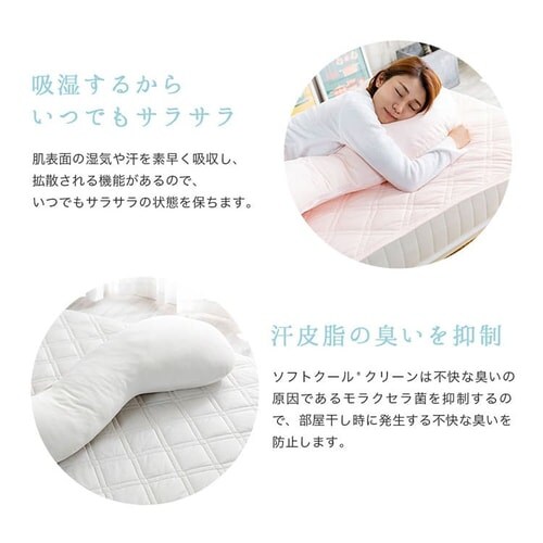 クリアグローブ 抗菌防臭・接触冷感クール抱き枕 EIBP-001 全4色【プラザセレクト】_16