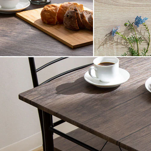 ダイニングテーブルセット 2人用 3点セット ASP-75 ブラウン _5