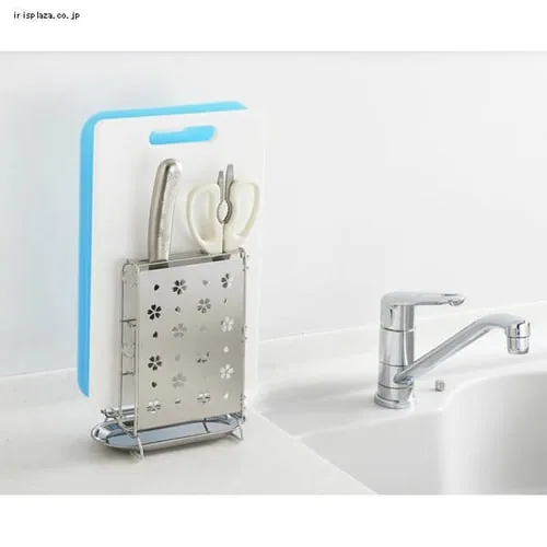 ヨシカワ 包丁・まな板・キッチンバサミスタンド 桜 1305394 _3