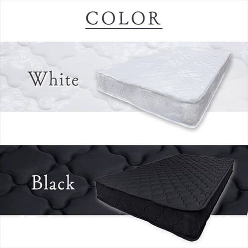 圧縮ロールボンネルコイルマットレス ダブル ブラック 7167682