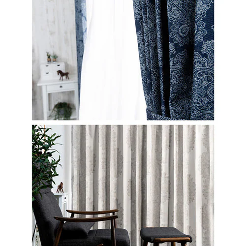 完全遮光カーテン 4P IP 幅100cm×丈120cm 4枚組み エフェクター/モカ_15