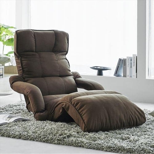 座椅子 極 肘付き リクライニング YCK-002 ネイビー 7138703