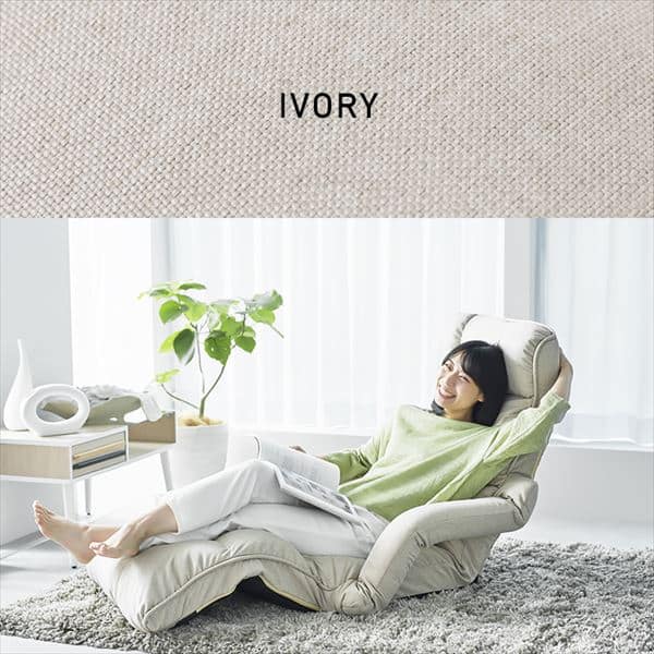 座椅子 極 肘付き リクライニング YCK-002 ネイビー 7138703