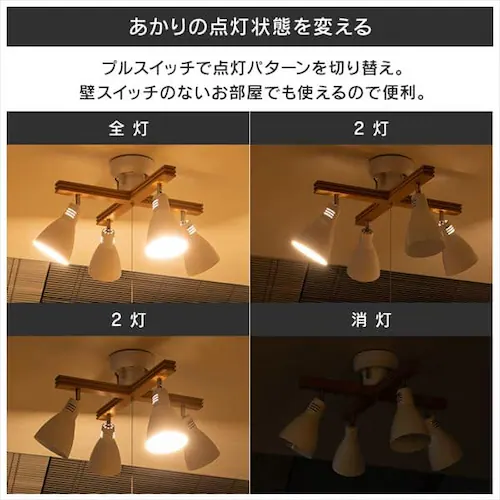 4���V�[�����O���C�g �N���X�^�C�v PCL-CW401-W �z���C�g _13