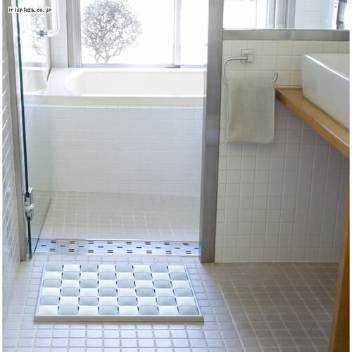 Karari 珪藻土 フィットタイルマット M HO1916 グレー _6