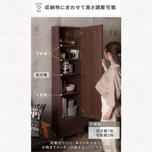 収納付きドレッサー 98925 ブラウン_6