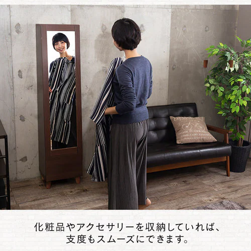 収納付きドレッサー 98925 ブラウン_9