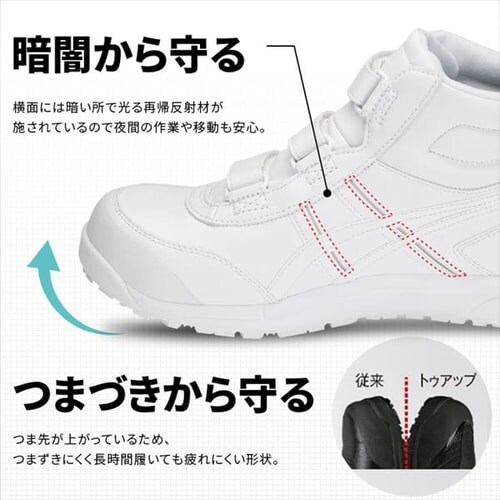 アシックス ウィンジョブ CP302 FCP302 メトロポリス×ホワイト 25.5cm_5