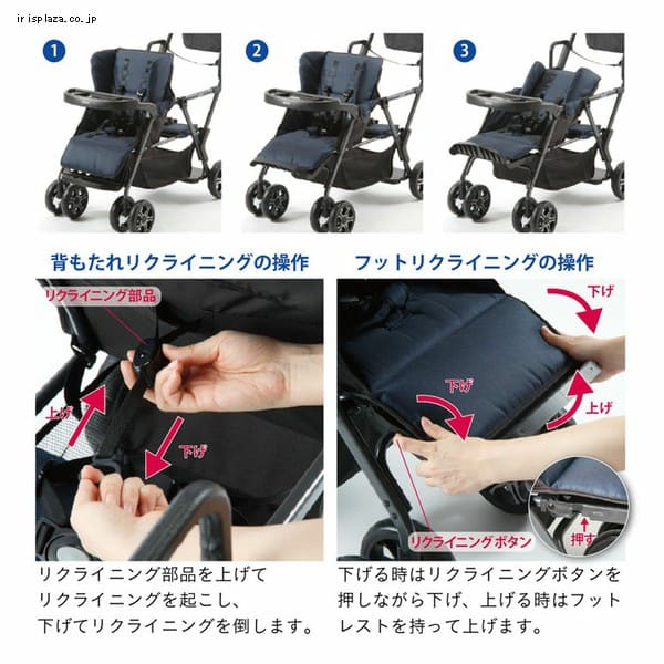 カトージ ベビーカー 二人でゴー ネイビー 41911 7145734│アイリス