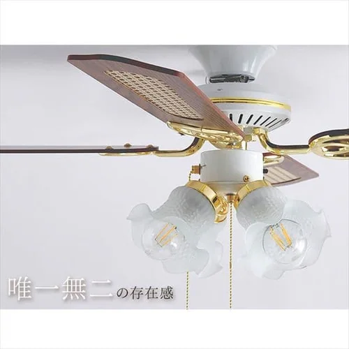 シーリングファン 42インチ プルスイッチ ILF4-WH ホワイト _5