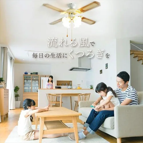 シーリングファン 42インチ プルスイッチ ILF4-WH ホワイト _14