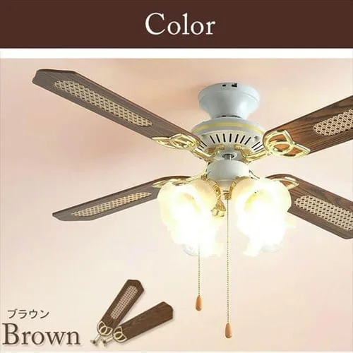 シーリングファン 42インチ プルスイッチ ILF4-WH ホワイト _15