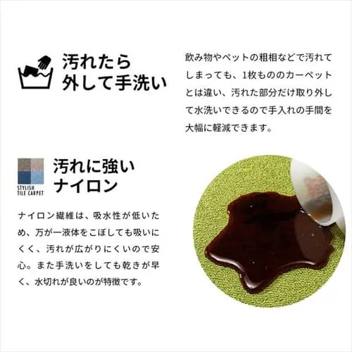 【20枚セット】タイルカーペット 難燃 40×40cm TKP-NN40 ブラウン_14