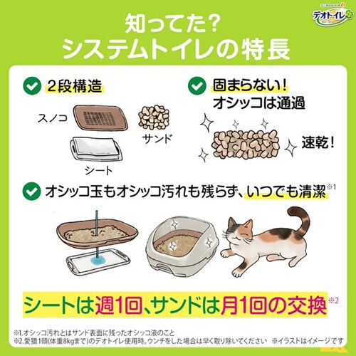 ユニ・チャーム デオトイレ 子猫～5kgの成猫用本体セット ツートン