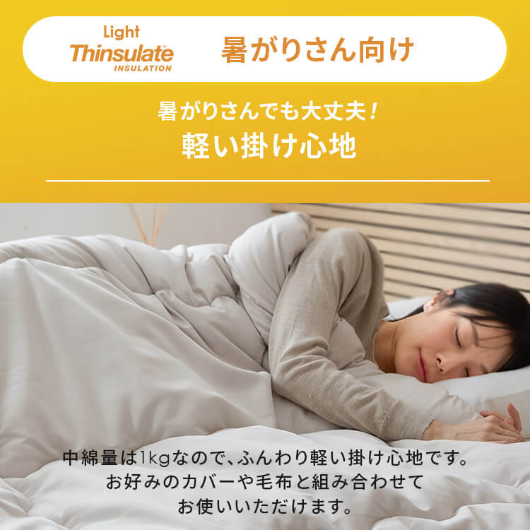シンサレート掛け布団 Light シングル グレージュ 7266995 │アイリス