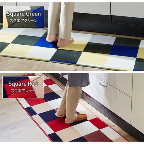 キッチンマット フランネルキッチンマット 抗菌防臭 防ダニ加工 60cm×180cm ベージュ_15