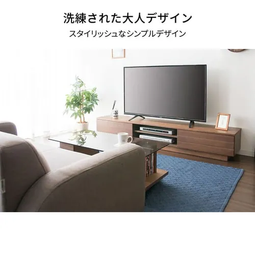 テレビ台 オープンタイプ 幅180cm T-OTV-180 ブラウン【時間指定不可】 _5