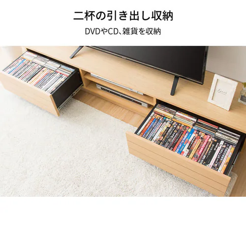 テレビ台 オープンタイプ 幅180cm T-OTV-180 ブラウン【時間指定不可】 _9
