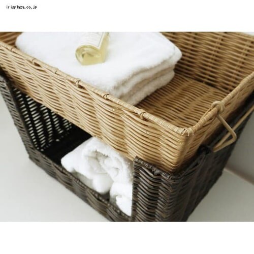 ����S�� WICKER BASKET �V�F���t L A354BR �u���E��_4