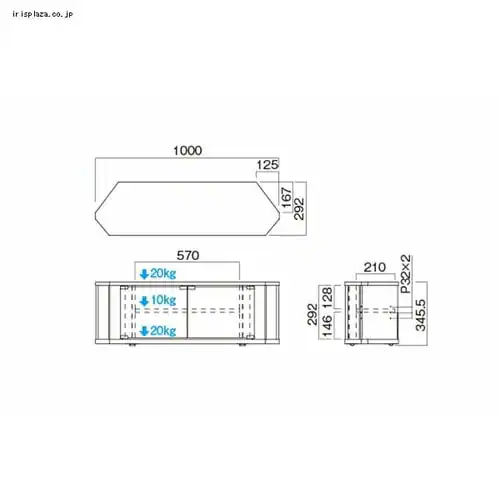 TIMEZ テレビ台 グレーアッシュ木目 TV-KG1000_7