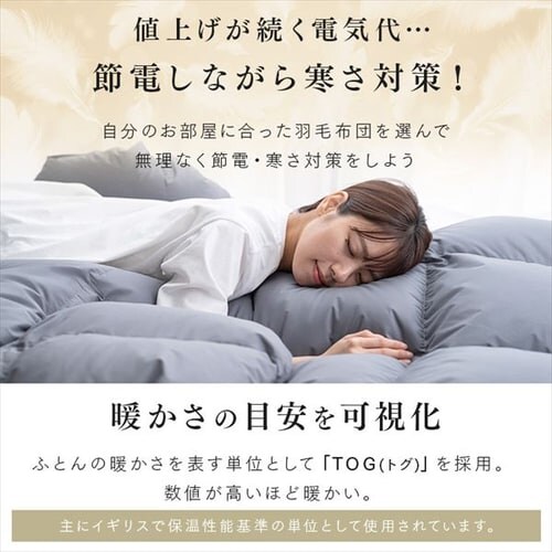 羽毛布団 ホワイトダックダウン85% 1.2kg セミダブルロング PAA19RP 花柄/ピンク_4