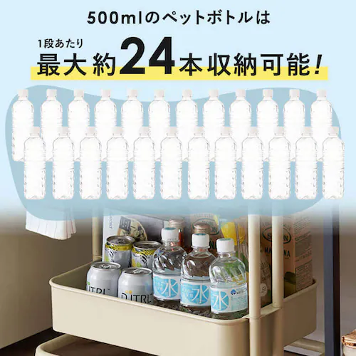 木製天板付きキッチンワゴン T-KW-L002 全6色_9