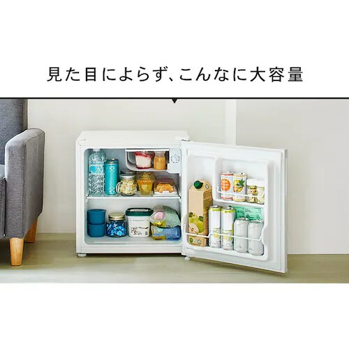 【訳あり】冷蔵庫 46L 小型 セカンド冷蔵庫 1ドア 幅47cm PRC-B051D-M ダークウッド_7