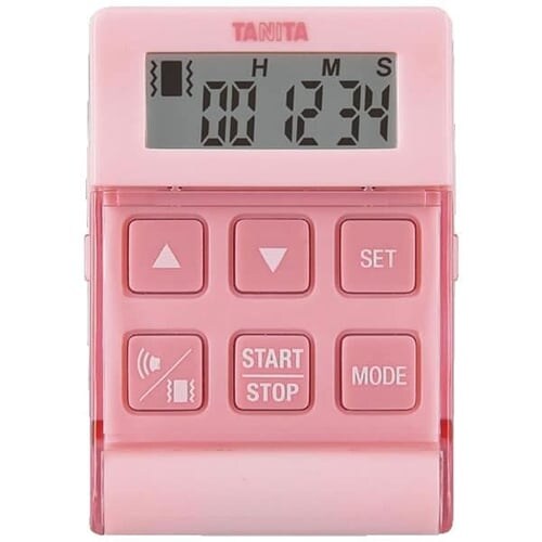 TANITA デジタルタイマー バイブレーションタイマー24時間計 クイック タニタ TD-370N-PK ピンク_4