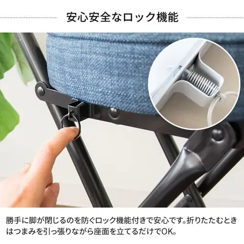 折りたたみチェア YZ5081 ブラウン _9