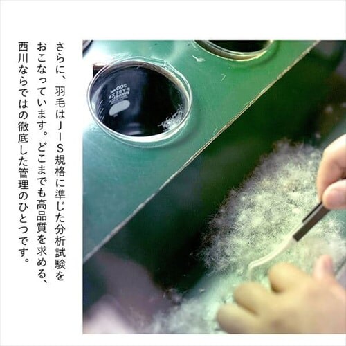 【2枚セット】西川 羽毛布団 ウクライナ産 SDD85% 1.1kg シングルロング 1440-50713 _11