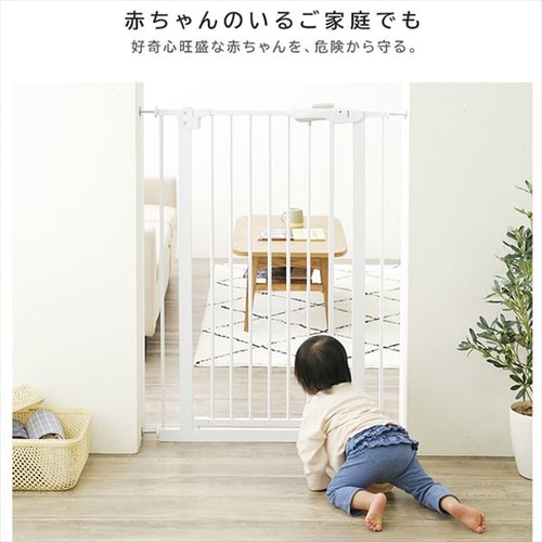 スチールペットゲート 110cm グレー 88-1281 7181552 │アイリス