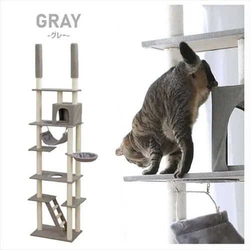 キャットタワー 突っ張り ベージュ CCCT-4060T _17