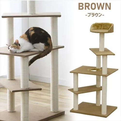 キャットタワー 据え置き ベージュ CCCT-4355S _13