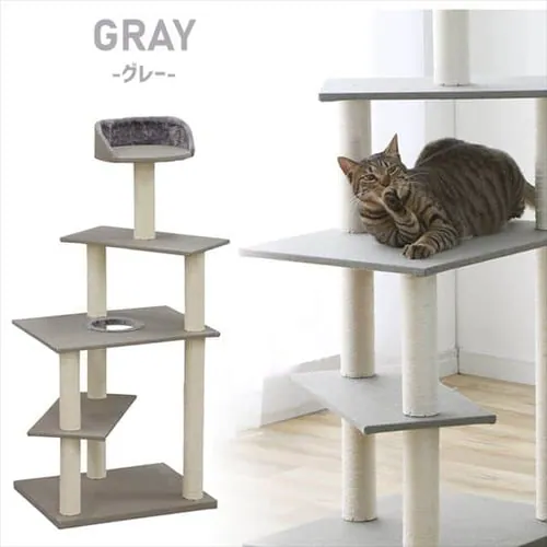 キャットタワー 据え置き ベージュ CCCT-4355S _14