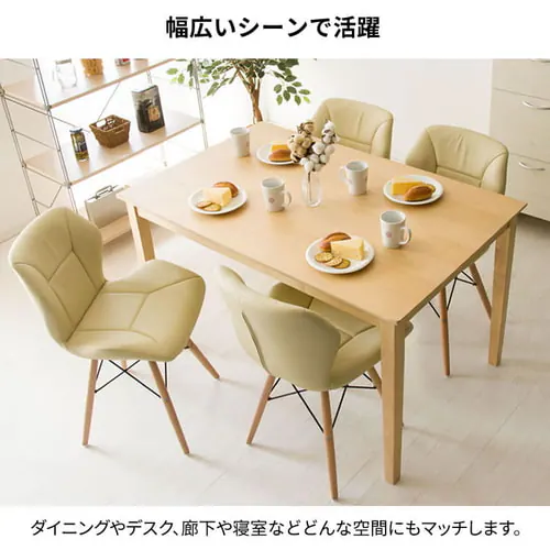 【2脚セット】 デザインダイニングチェア2 DDC2S-75 ブラック _5