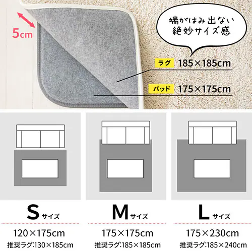 ���O�p���~�� ���O�p�b�g 120�~175cm RGPD-S �O���[_11