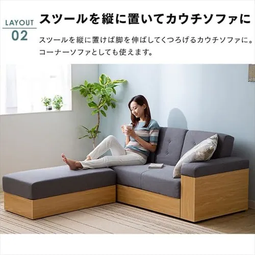 ソファ 2人掛け 収納付き STSB-2110 ブラウン 【プラザセレクト】【代引き不可】_13