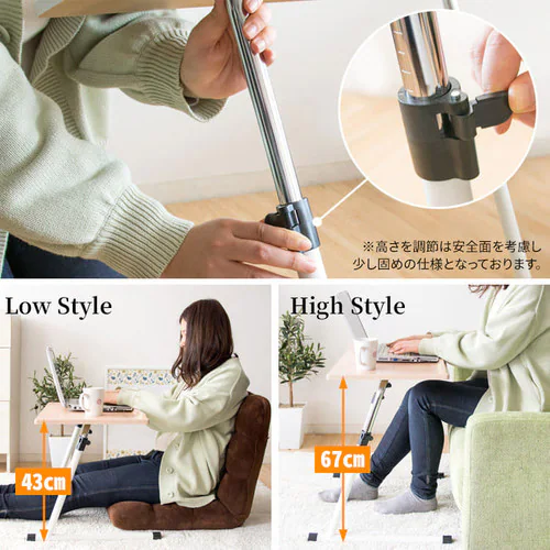 昇降デスクテーブル SKDT-690 ナチュラル _5