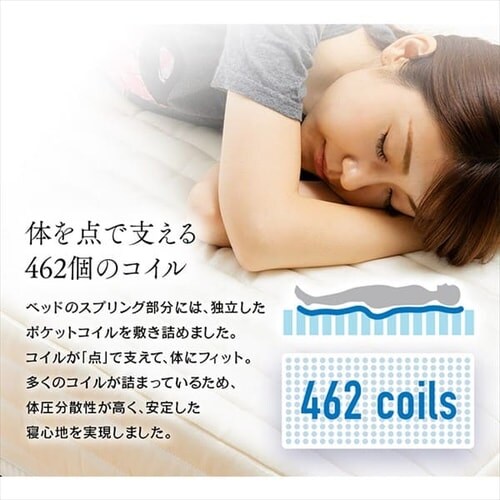 【硬め】 脚付きマットレス シングル アイボリー AATMH-S _11