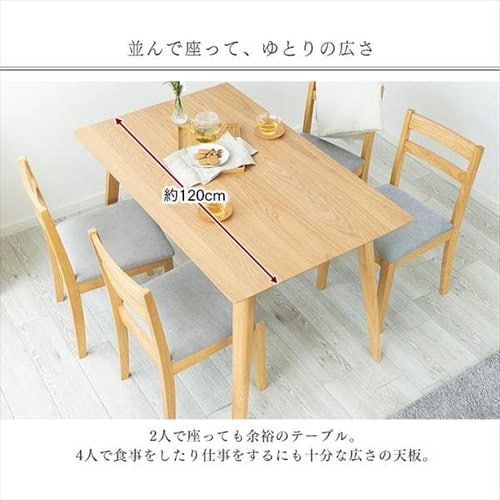 ダイニングテーブル 120×75 DTV-1275 オーク 7164229 │アイリス
