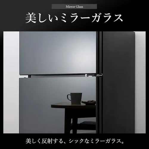 冷蔵庫 81L ガラス扉 小型 一人暮らし 2ドア 幅47.5cm PRC-B082DM-B ブラック_4