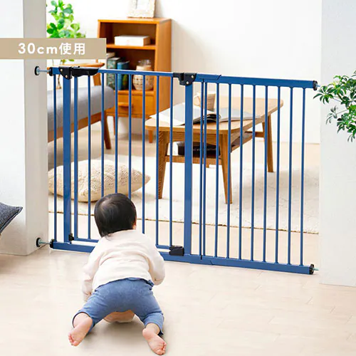 スチールゲート専用拡張パネル 30cm 88-1216 ネイビーブルー_4