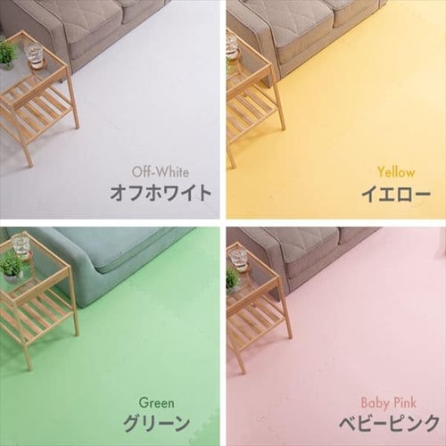 PEジョイントマット(60×60×1) 4セット(16枚) PEJTM-601 イエロー
