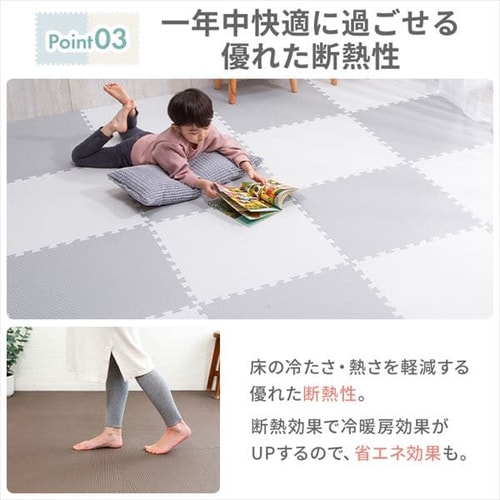 PEジョイントマット(60×60×1) 8セット(32枚) PEJTM-601 イエロー