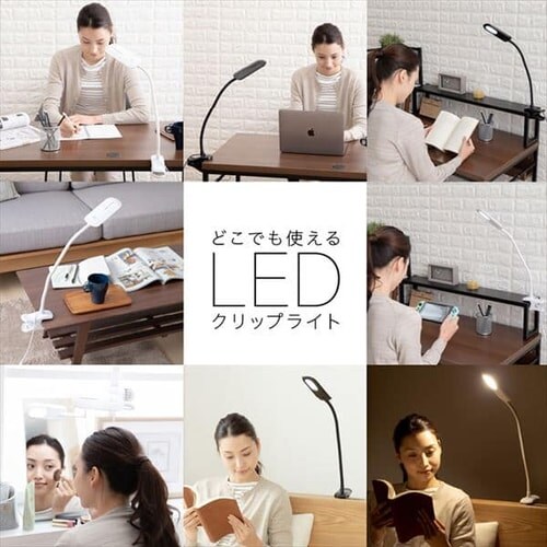 �f�X�N���C�g LED �N���b�v�� PCL-R401-W �z���C�g _3