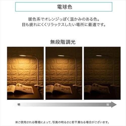 �f�X�N���C�g LED �N���b�v�� PCL-R401-W �z���C�g _12