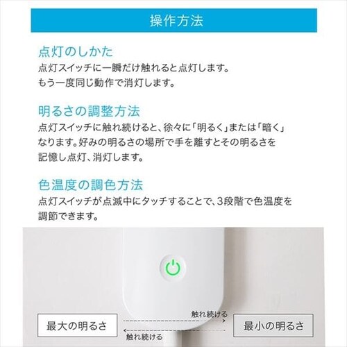 �f�X�N���C�g LED �N���b�v�� PCL-R401-W �z���C�g _13