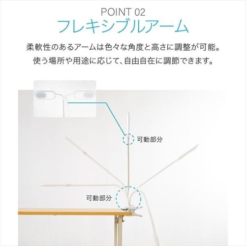 �f�X�N���C�g LED �N���b�v�� PCL-R401-W �z���C�g _14